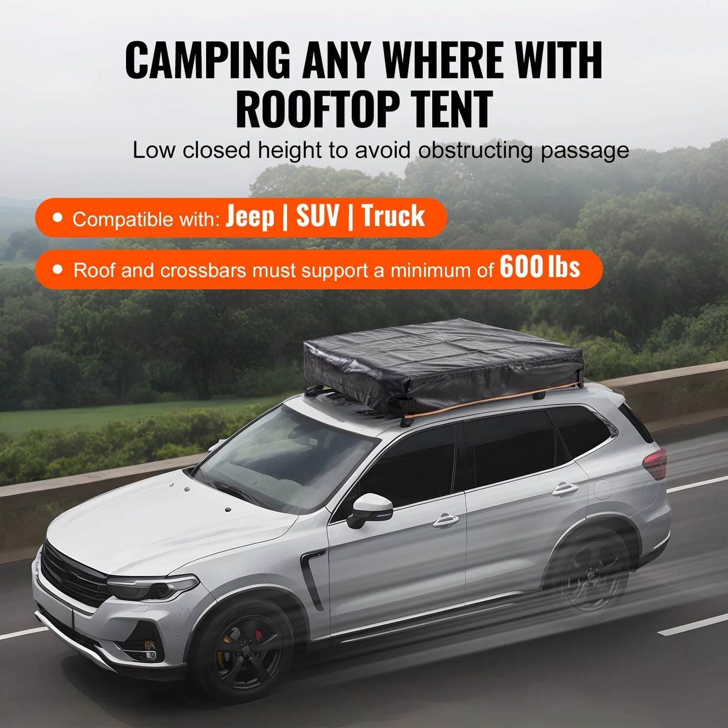 Elevate your camping with the SucceBuy Rooftop Tent, a rugged, easy-to-use shelter designed for adventures under the stars wherever you roam, rain or shine.