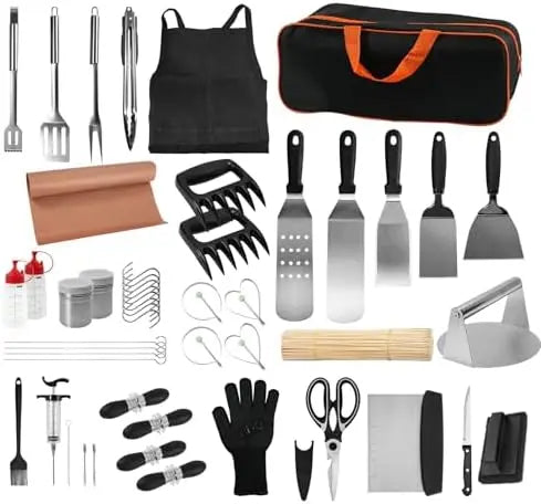From YTYIN, this 150-piece griddle accessories kit equips your Blackstone or Camp Chef setup with professional-grade tools, ensuring confident control and consistent results at every cookout.