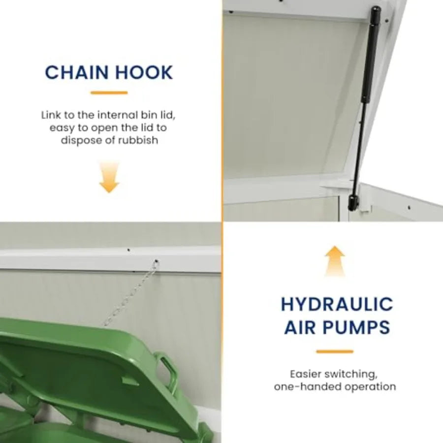 You keep your outdoor space organized and weather-ready with the XMSJ 41 Cu Ft Outdoor Storage Shed, a durable resin unit designed to protect tools and supplies year-round.