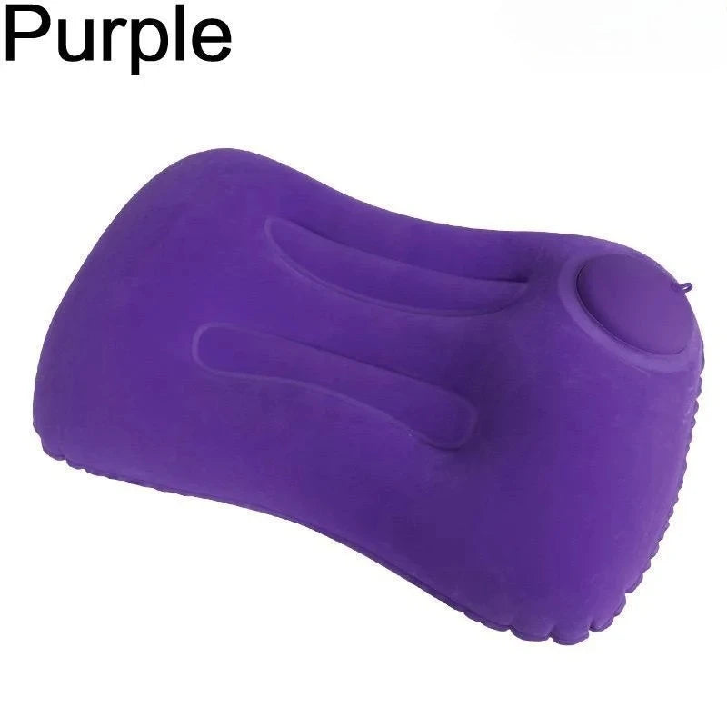 From NONECN, the flocking inflatable square pillow delivers plush, portable comfort.