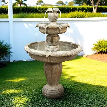 Elevate your outdoor living with a bold 3 tier concrete fountain that delivers soothing water drama and modern design.