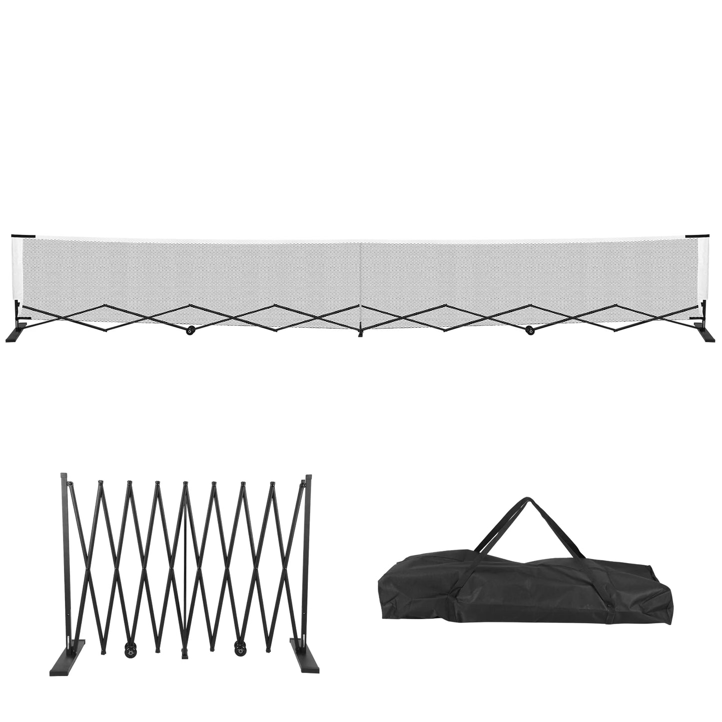 APWIKOGER Retractable Pickleball Net Durable Portable Indoor Outdoor