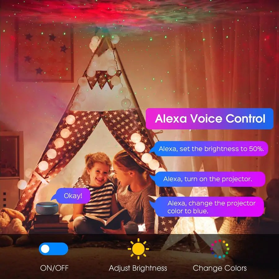 Smart Star Projector WiFi Galaxy Light Nebula Cloud With App And Alexa Control