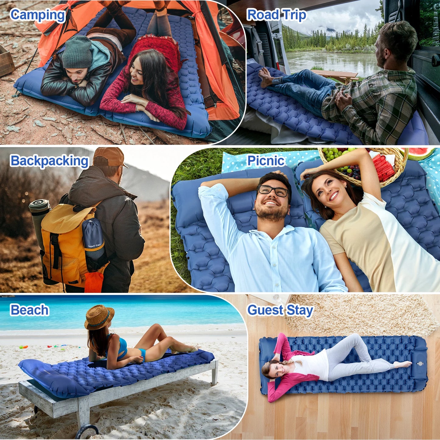 Sleep soundly outdoors with this waterproof ultralight air mattress that packs down tiny, inflates fast, and supports you through rugged campsite nights.