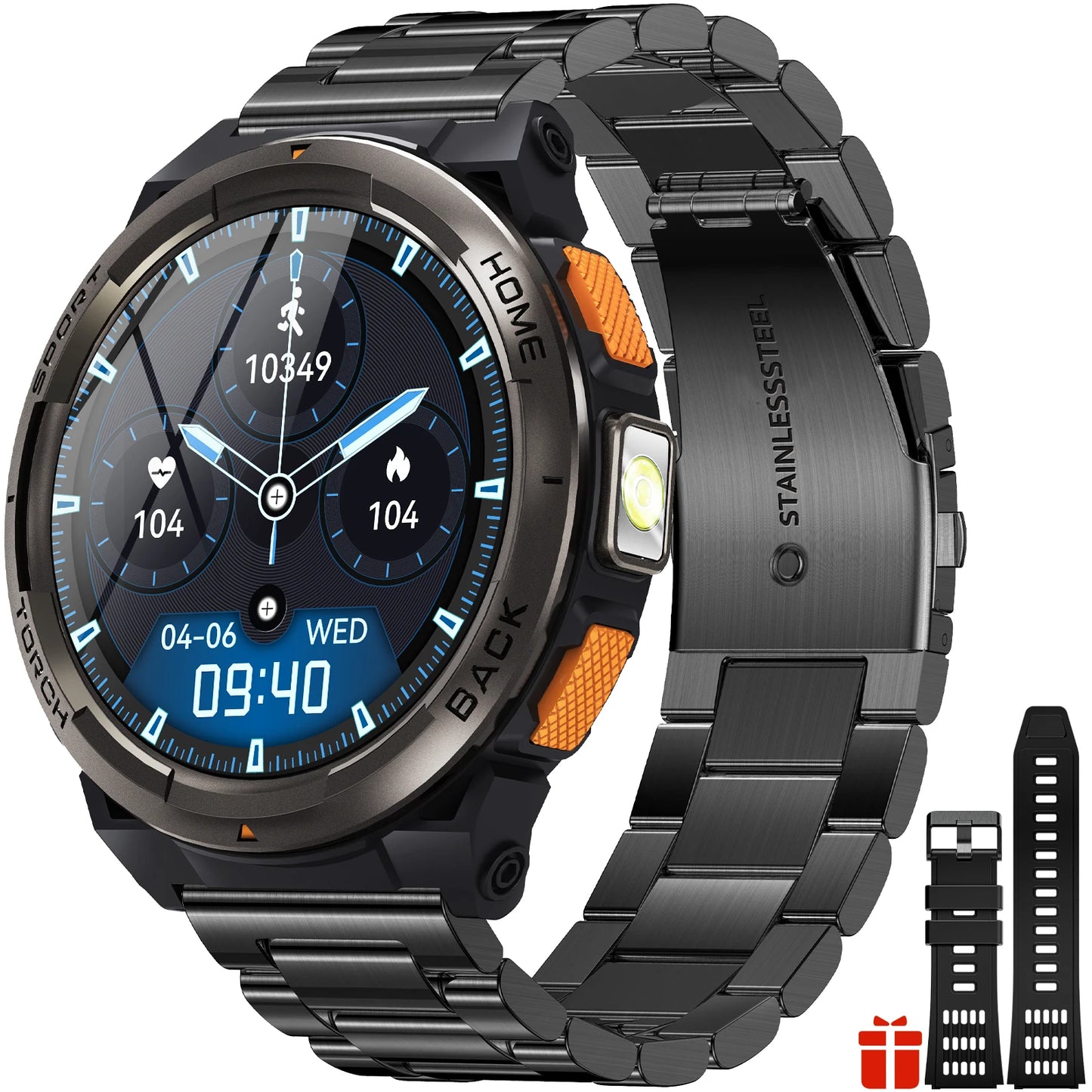 EIGIIS KE5 1.45 Inch Smartwatch With Compass Barometer Altimeter 3ATM Waterproof