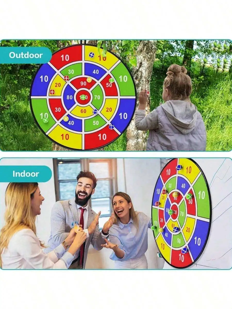 Experience safe, active fun with the NONECN 29 inch dart board designed for you and your family.