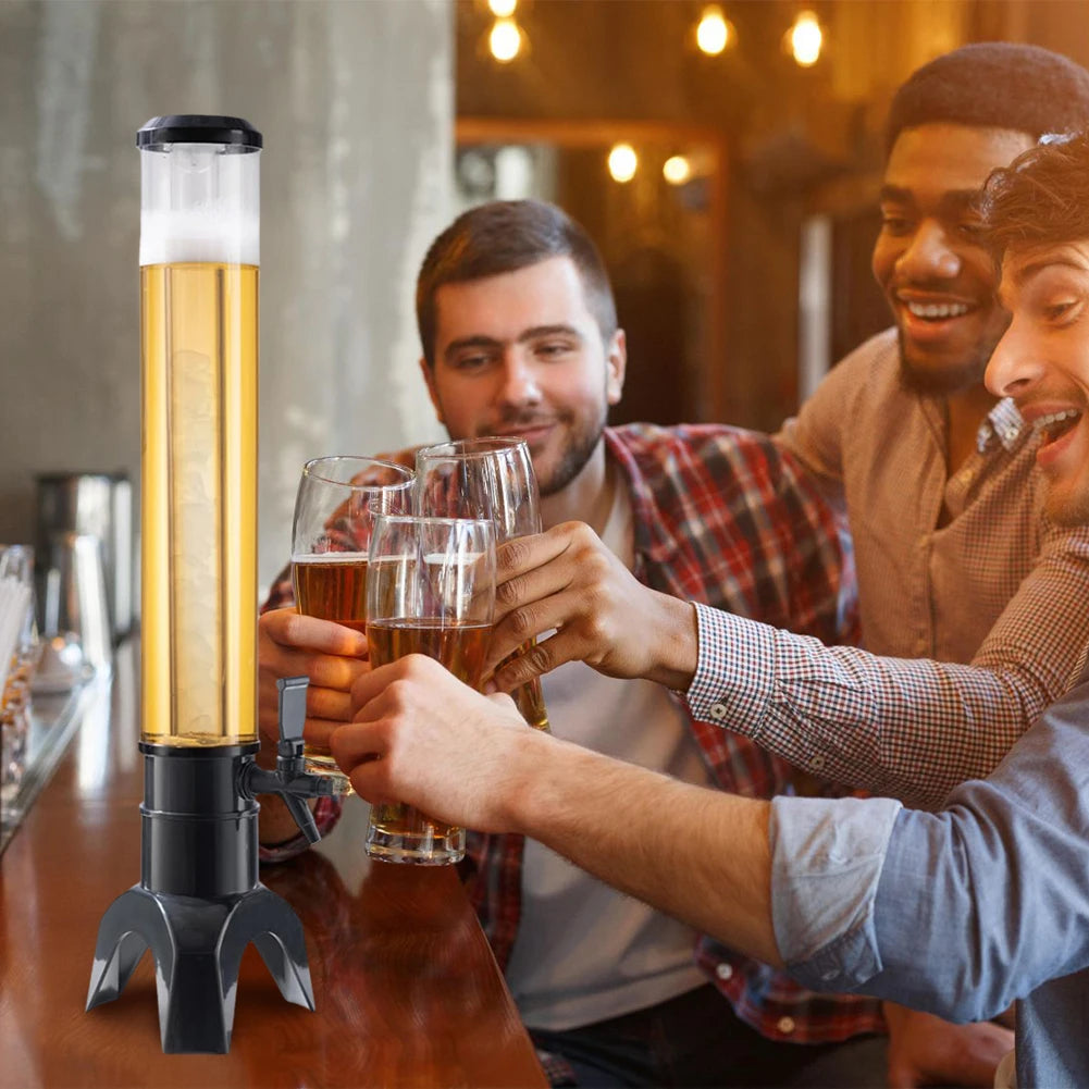 Aneng 3.5L Beer Dispenser Tower With Spigot Ice Tube