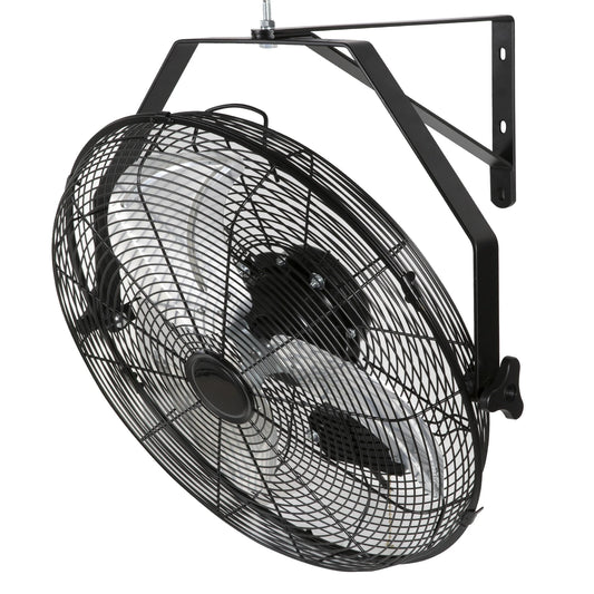 SucceBuy High Velocity Wall Mount Fan 110V 90W Waterproof Industrial Oscillating