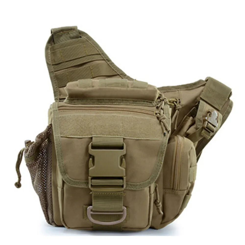 Outdoor Tactical Shoulder Bag Sling Pack Molle Pouch Nylon