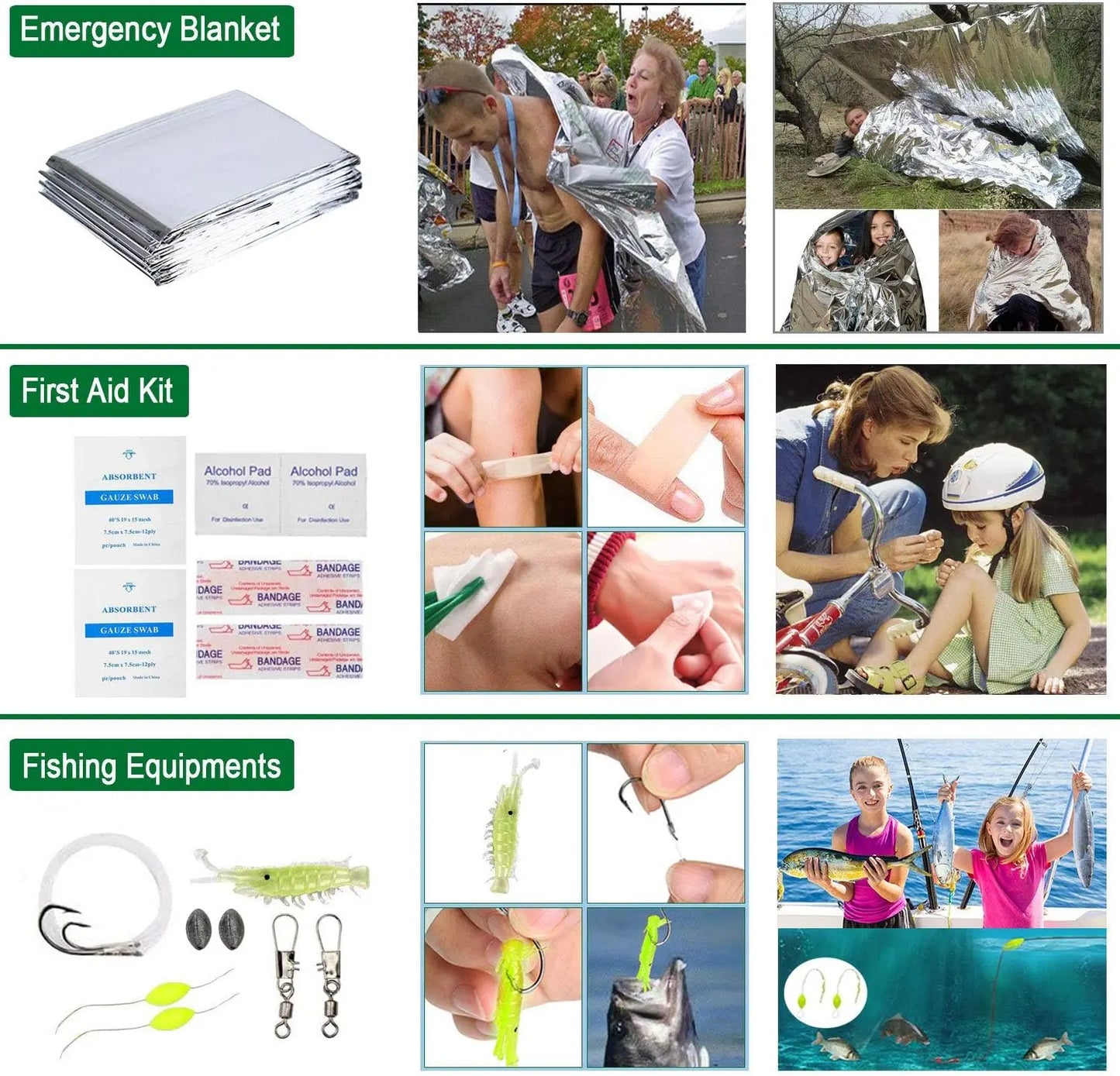 Gemagic brings you a 35‑in‑1 survival kit that keeps you prepared for every outdoor adventure, whether you're camping, hiking, hunting, or exploring remote terrain.