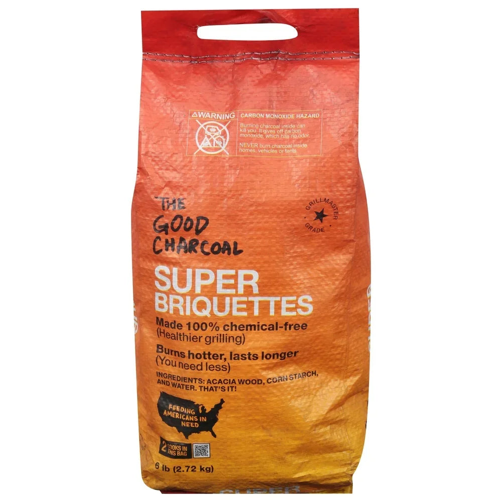 Eco Friendly BBQ Charcoal Briquettes 6 Lb FSC Certified Acacia Hardwood Fuel