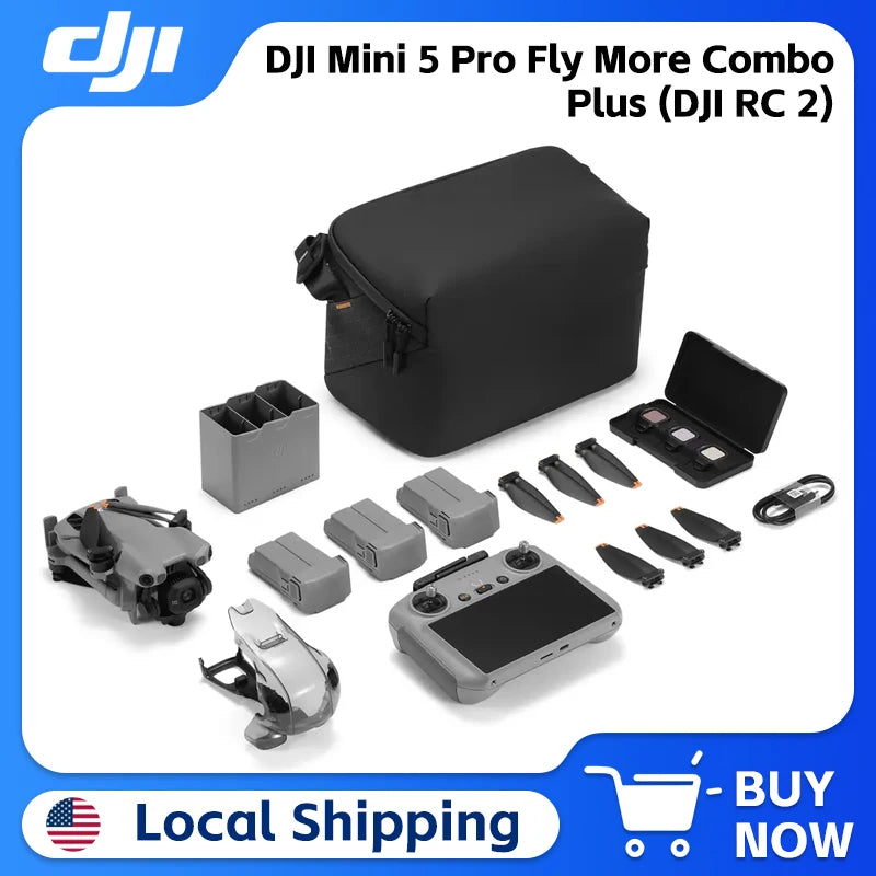 DJI Mini 5 Pro Fly More Combo Plus With DJI RC 2 Bundle