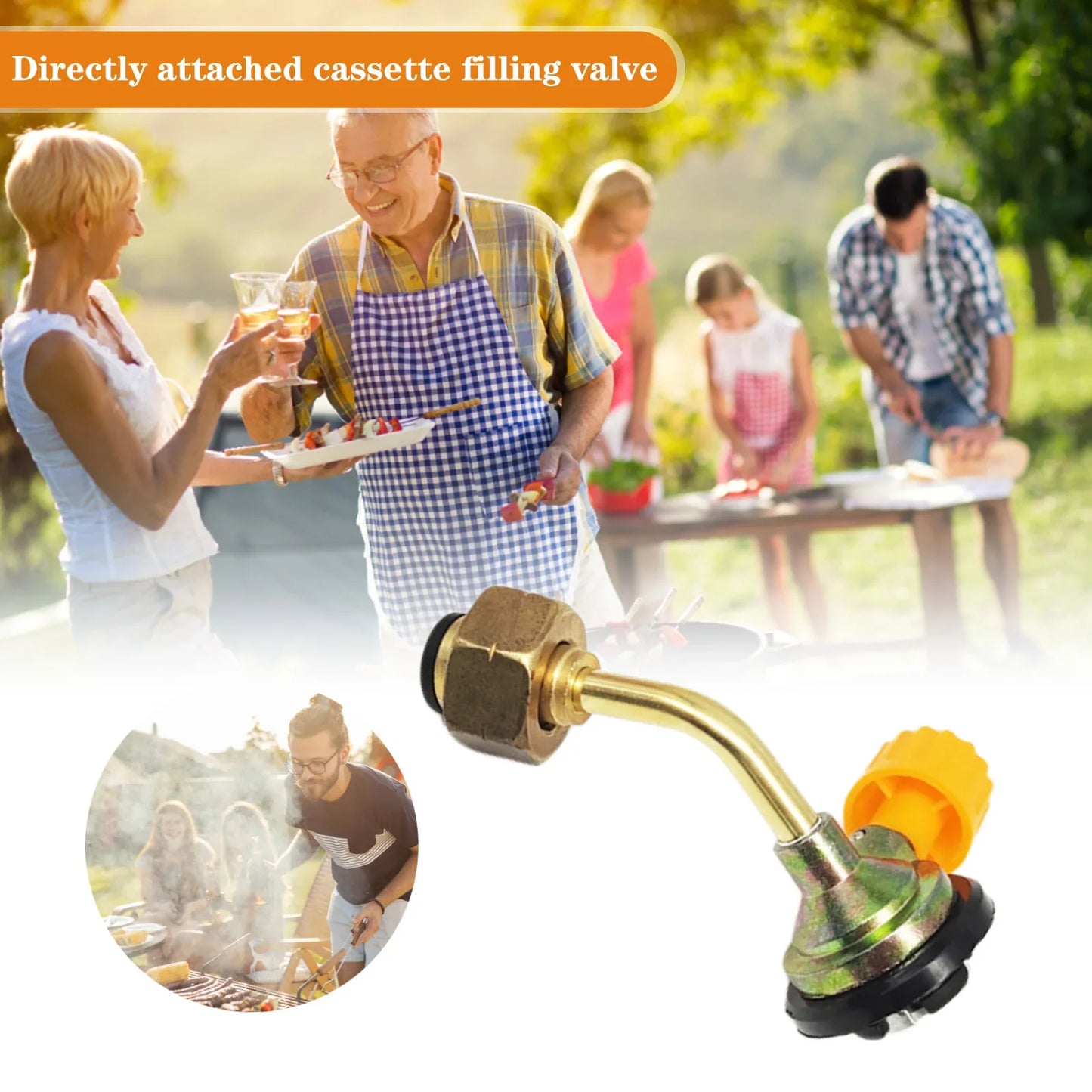 Effortlessly power your outdoor cooking with the Shunmaii gas butane cylinder refill adapter for reliable performance.