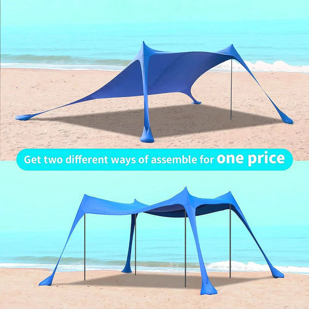 Take your outdoor plans further with this versatile canopy tent that shields you from sun, wind, and rain during beach days, camping trips, or backyard gatherings.