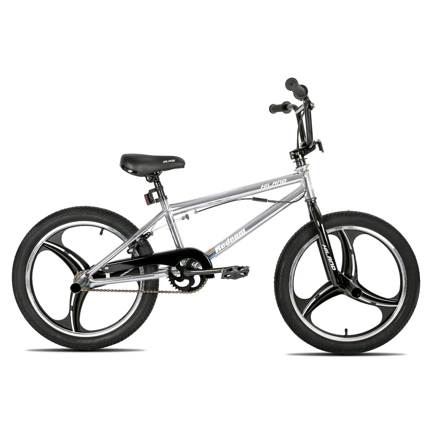 Hit the park with confidence on the Hiland 20 Inch Kids BMX Bike, designed for ages 5 to 12 to master freestyle and fearless, long lasting fun that grows with them.