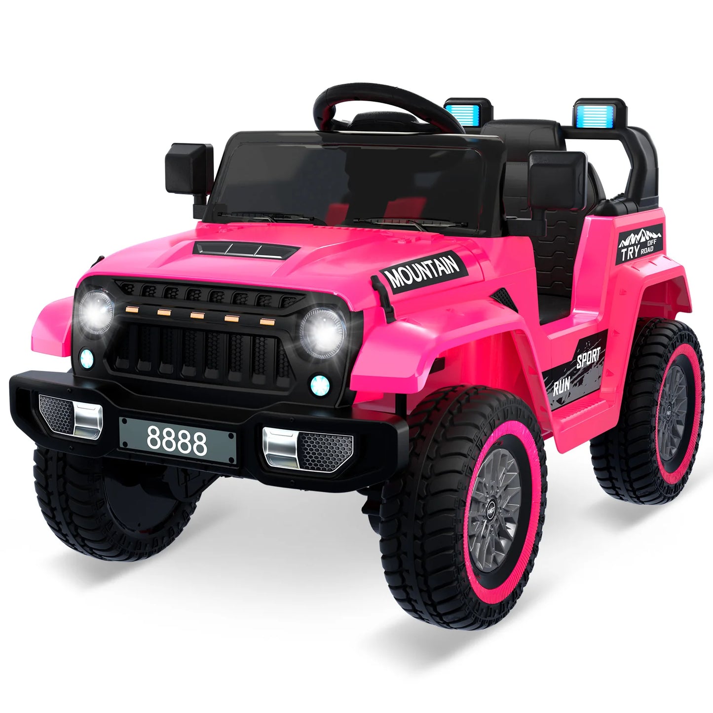 HiMISSE 12V Electric Ride On Truck for Kids Remote Control LED Lights