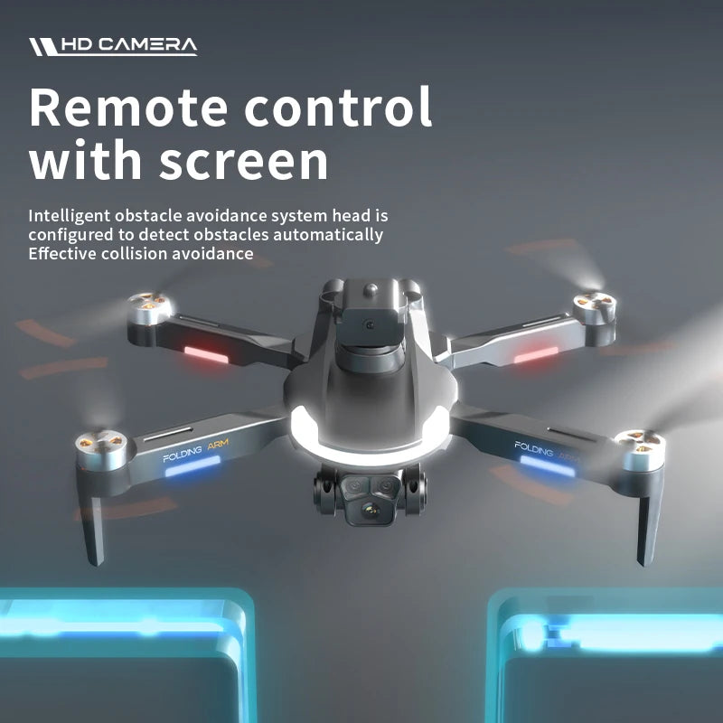 JIKEFUN GPS RC Drone 8K HD Dual Camera UAV WiFi FPV Brushless Quad