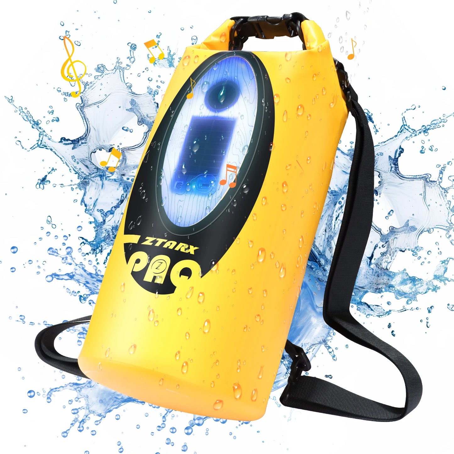 Selorss Solar Bluetooth Hiking Backpack Waterproof With Built In Speaker