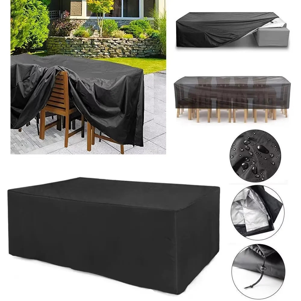 Real Outdoor Furniture Cover Weatherproof Dust Shield For Patio Chair Sofa Table