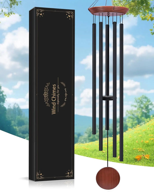 60 Inch Memorial Wind Chimes For Outdoor Garden Patio Deep Tone With Six Tubes