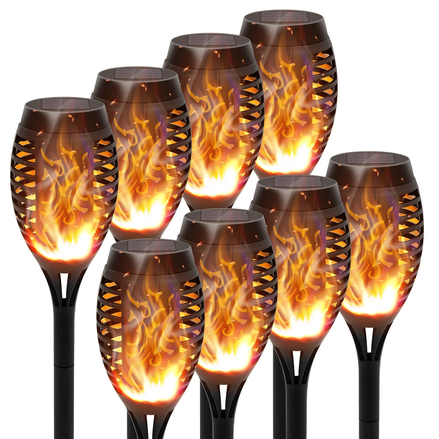 Transform your outdoor spaces with luminous, flickering solar torches that brighten evenings without any wiring or fuss.
