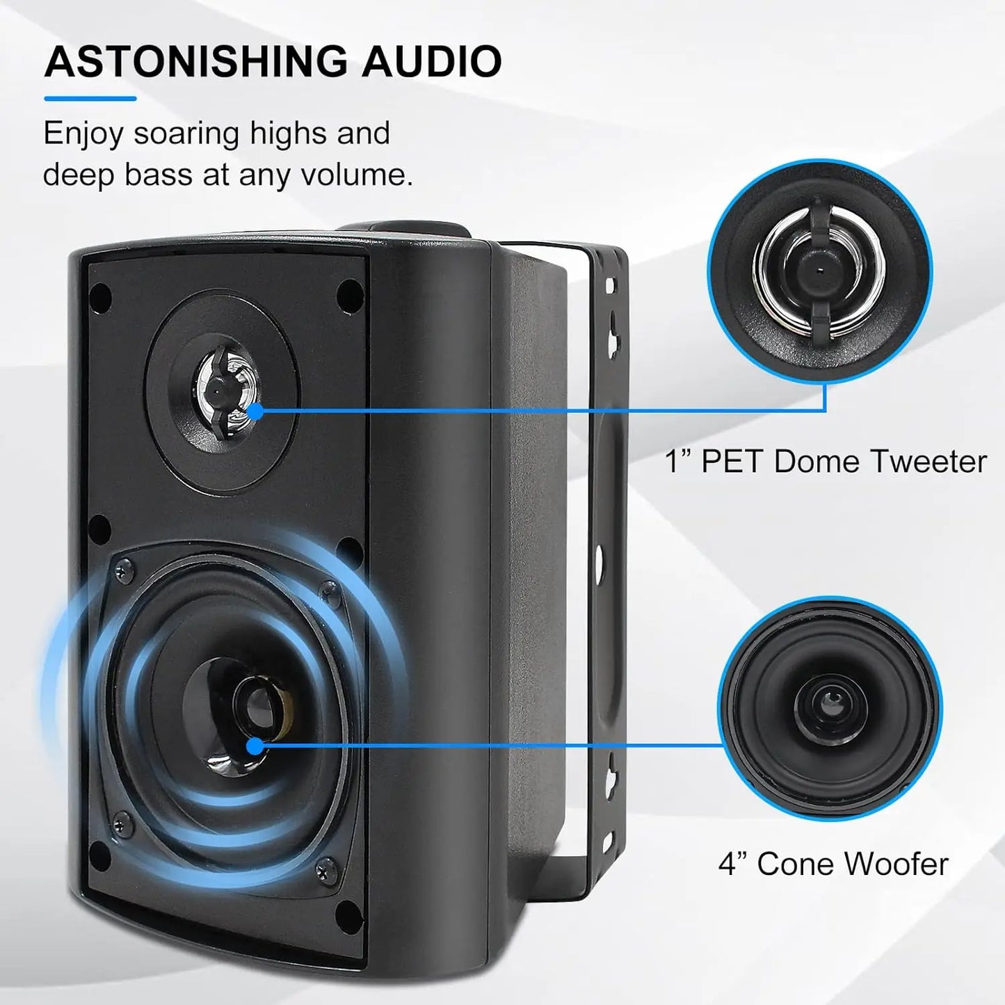 Upgrade your outdoor audio with Herdio passive speakers built to endure all weather and deliver dependable, room-filling sound for patios, decks, and backyards for year-round enjoyment.