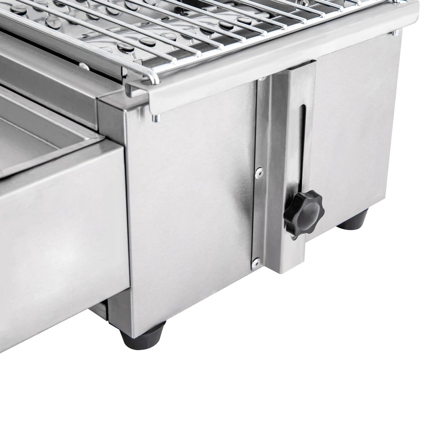 4-Burner Stainless Steel Portable Tabletop Gas Grill Smokeless For Camping