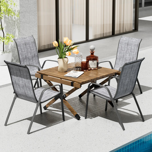 You can relax in sturdy, versatile folding garden chairs built for your outdoor living.