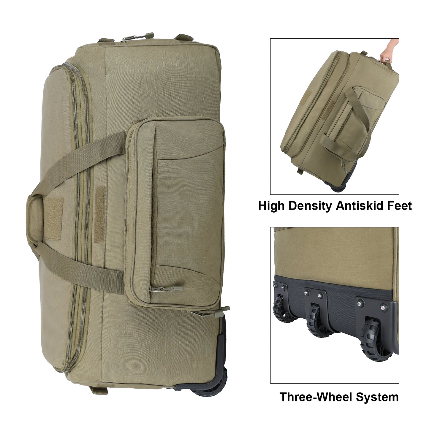 Ready for any expedition, this LQARMY 124L outdoor camping travel bag combines rugged durability with practical organization, making heavy loads feel lighter and journeys smoother.