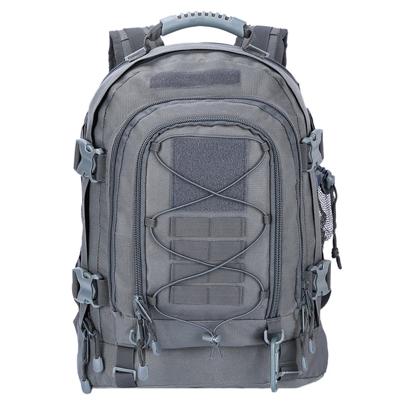 Gear up for rugged adventures with the LQARMY 65L Outdoor Tactical Backpack, built to endure harsh conditions, ride comfortably on your back, and keep your gear organized as you push farther into remote trails.