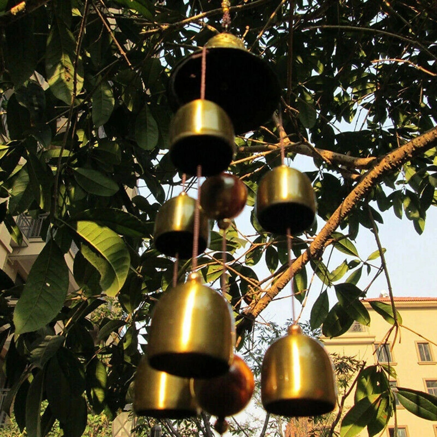 Xiangyanghua 6 Copper Bells Wind Chimes Outdoor Metal Ornament Yard Decor