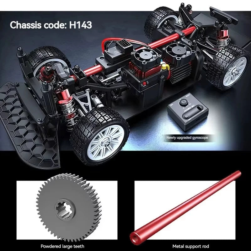 Experience heart-pounding high-speed thrills with your Hyper Go RC Drift Car by JIUSI.