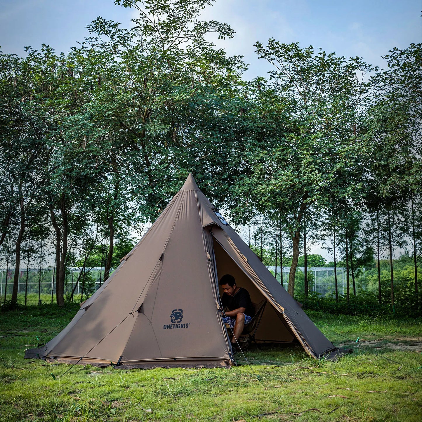 Experience rugged comfort in any season with the ONETIGRIS Rock Fortress Hot Tent, designed for camping, backpacking, fishing, and hiking.