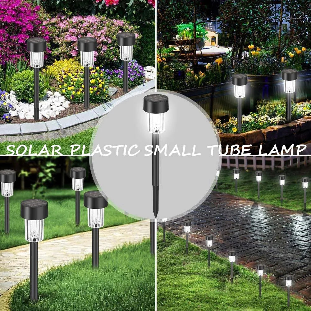 12 Pack Solar Powered Lawn Lights For Garden Courtyard Landscape