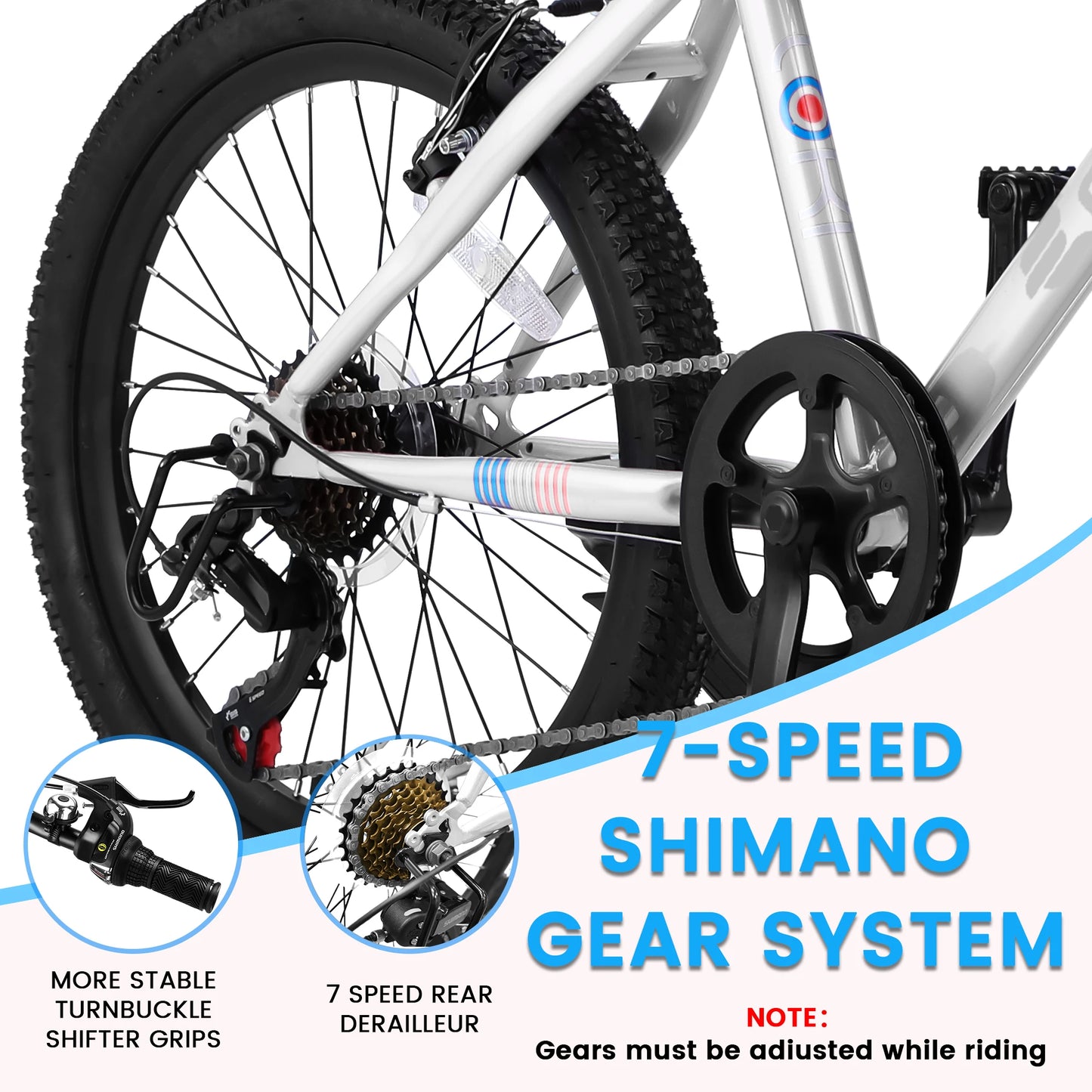 Equip your child for exciting outdoor adventures with the Ecarpat 20 Inch Kids Mountain Bike, built for safety, control, and growing confidence.