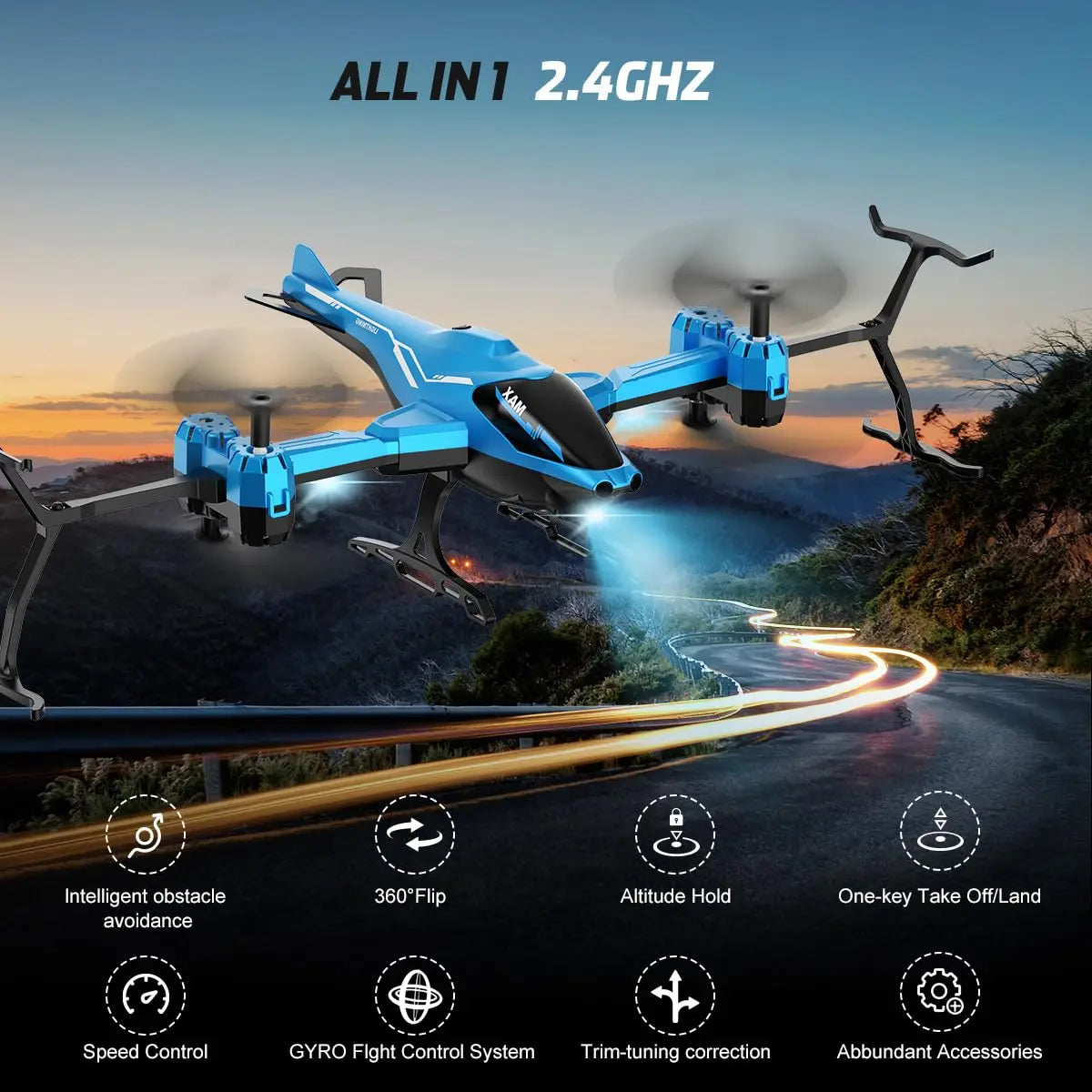 VATOS brings you an all in one RC helicopter that makes flying easy, exciting, and incredibly fun for everyone.