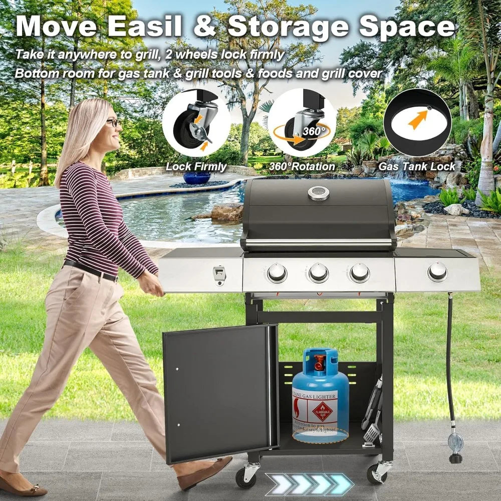 DAFIFY delivers a reliable, feature rich grilling experience with this stainless steel 36,000 BTU propane grill designed for backyard cooks like you, perfect for weekend gatherings and weeknight meals.