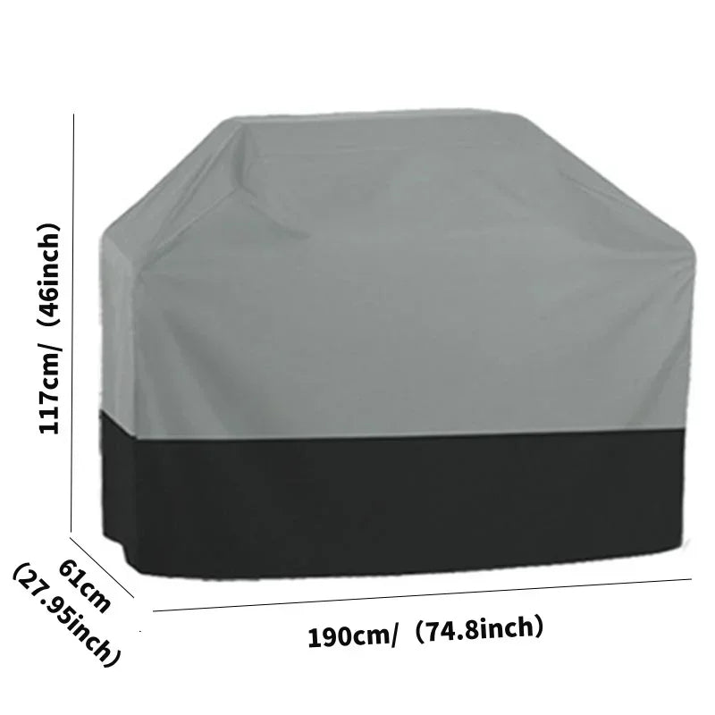 210D Outdoor BBQ Cover Heavy Duty Weatherproof Grill And Oven Protector