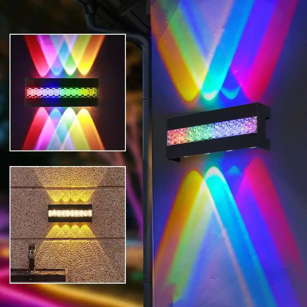 LTOON Outdoor Waterproof Wall Light RGB Garden AC85 265V 10W
