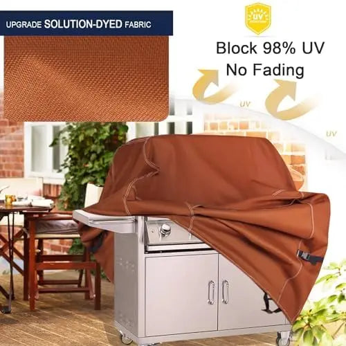 YTYIN presents a 56 inch heavy duty grill cover to shield your outdoor cooking setup from rain, sun, wind, and everyday outdoor wear.