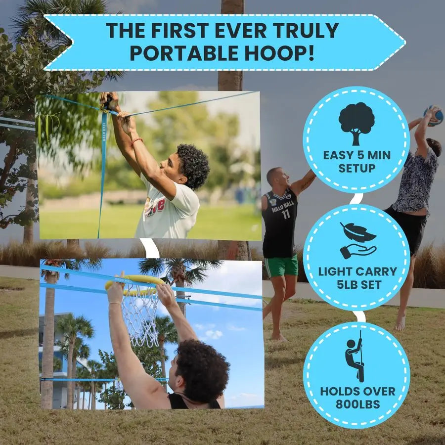 BALL Portable Adjustable Height Floating Basketball Hoop For Outdoor Yard