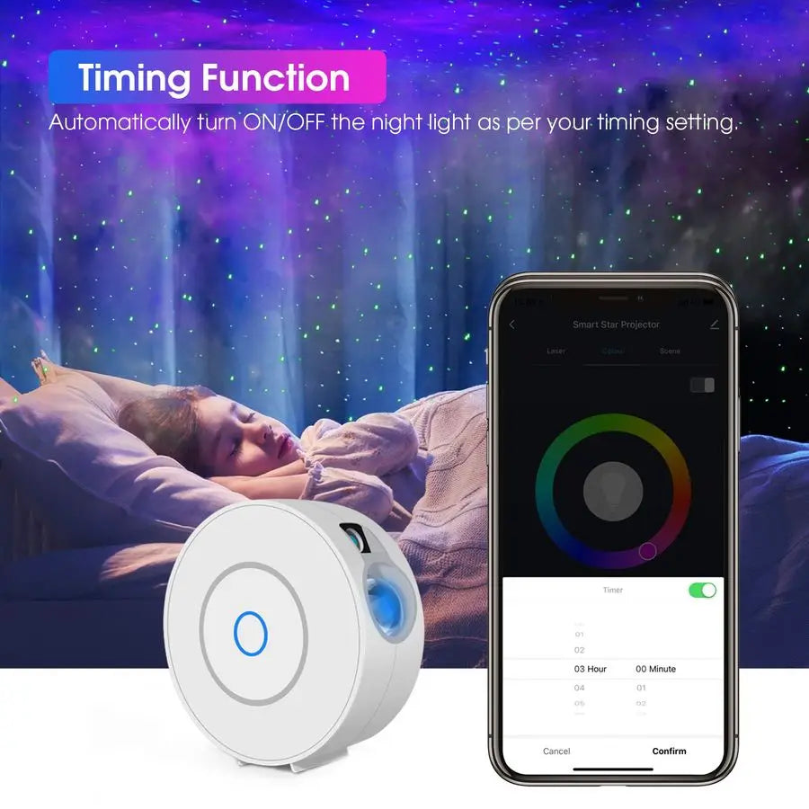 Smart Star Projector WiFi Galaxy Light Nebula Cloud With App And Alexa Control