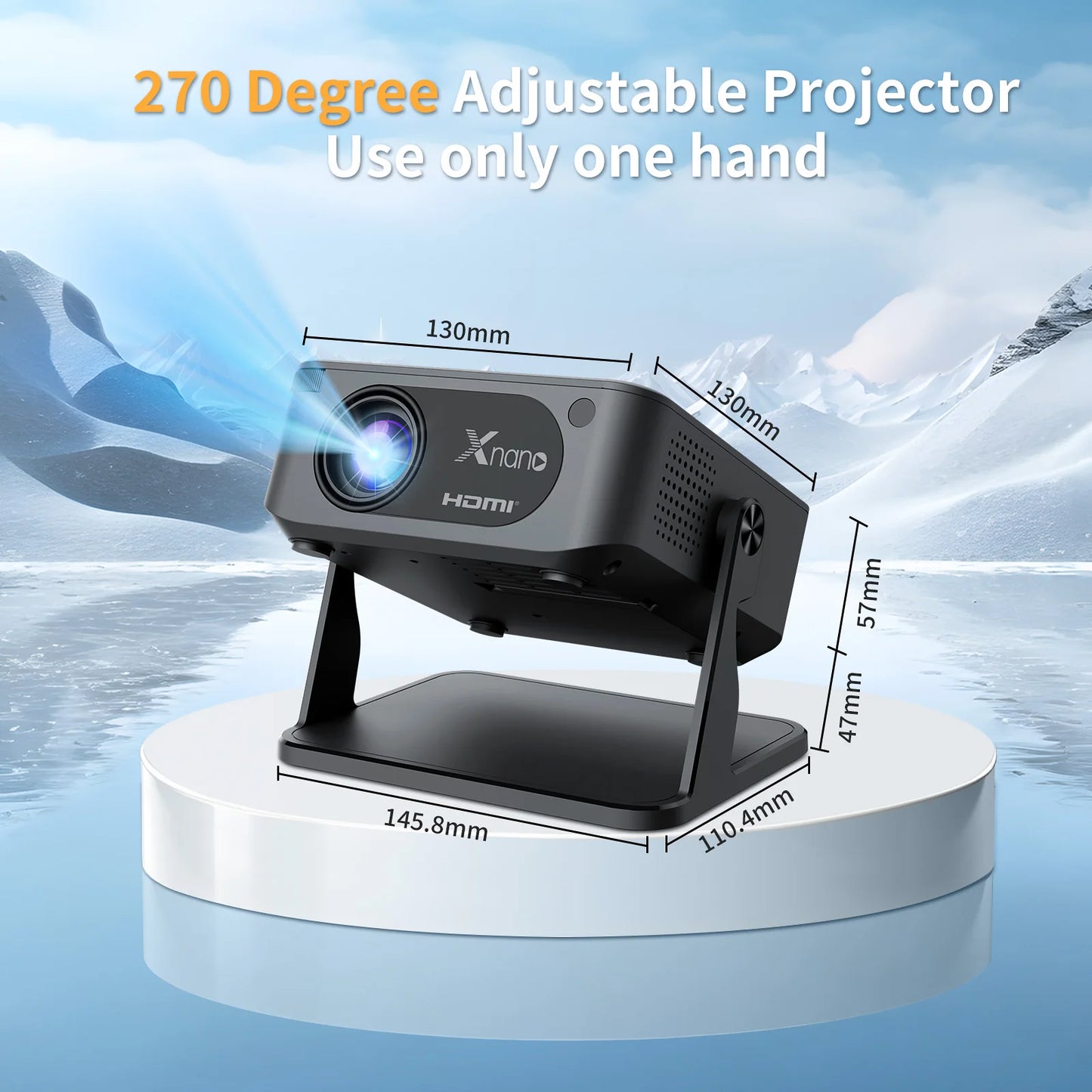 Elevate your movie nights with the compact XNANO mini smart projector that brings big-screen impact into any space.