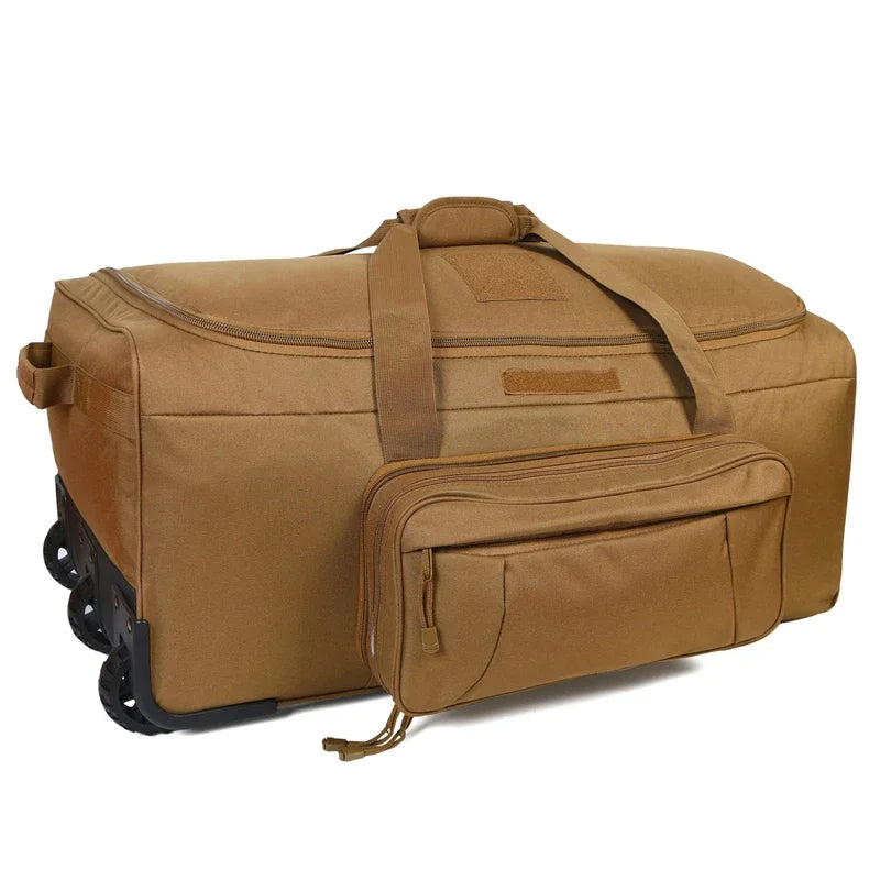 Ready for any expedition, this LQARMY 124L outdoor camping travel bag combines rugged durability with practical organization, making heavy loads feel lighter and journeys smoother.