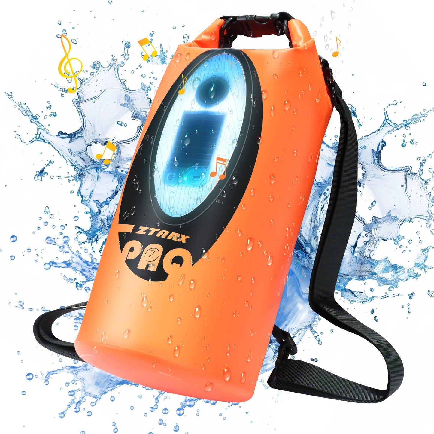 Selorss Solar Bluetooth Hiking Backpack Waterproof With Built In Speaker
