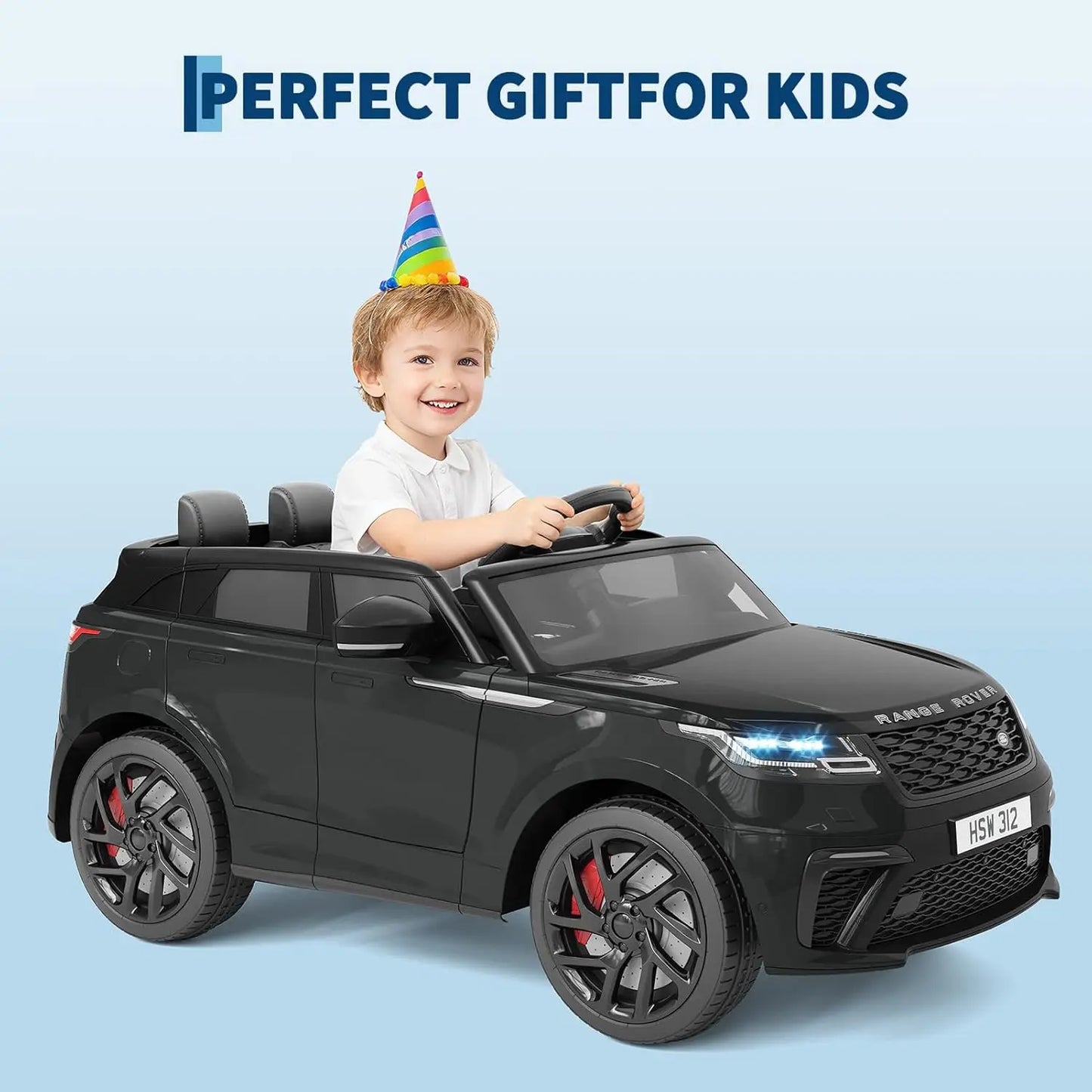 HiMISSE Kids Electric Car With Remote Control Ride On Toy MP3 Rocking Mode