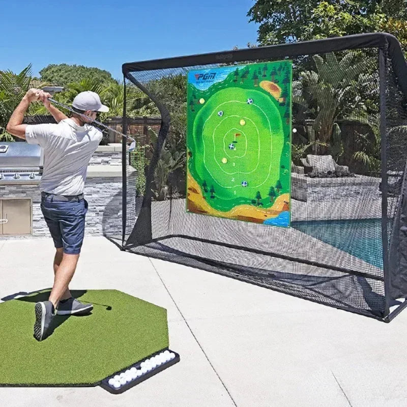 Turn any room into a focused golf practice zone with the PGM DJD040 indoor mini golf mat.