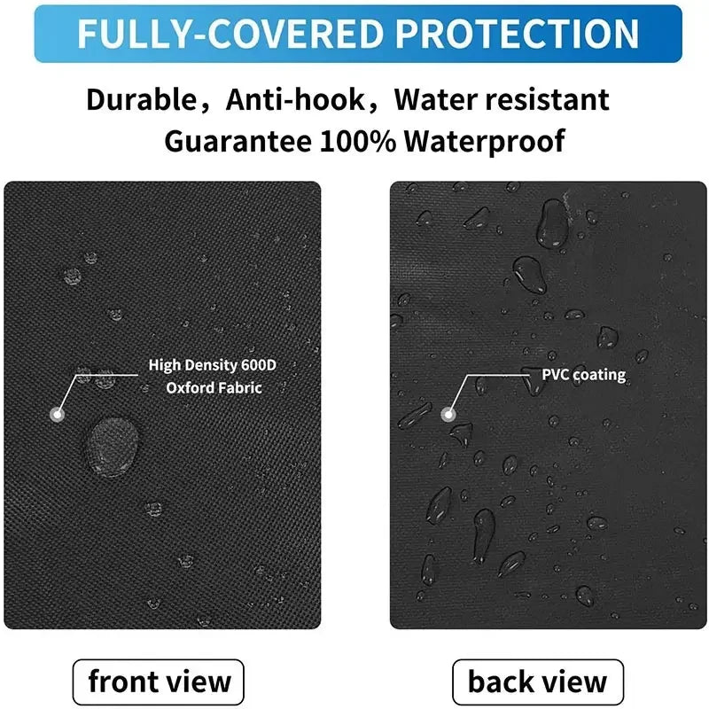 210D Outdoor BBQ Cover Heavy Duty Weatherproof Grill And Oven Protector