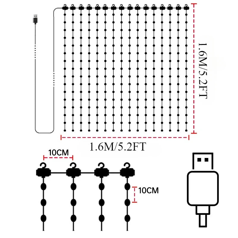 Turn any space into a dazzling, programmable atmosphere with the MIMIRGB Smart RGBIC Curtain Lights.