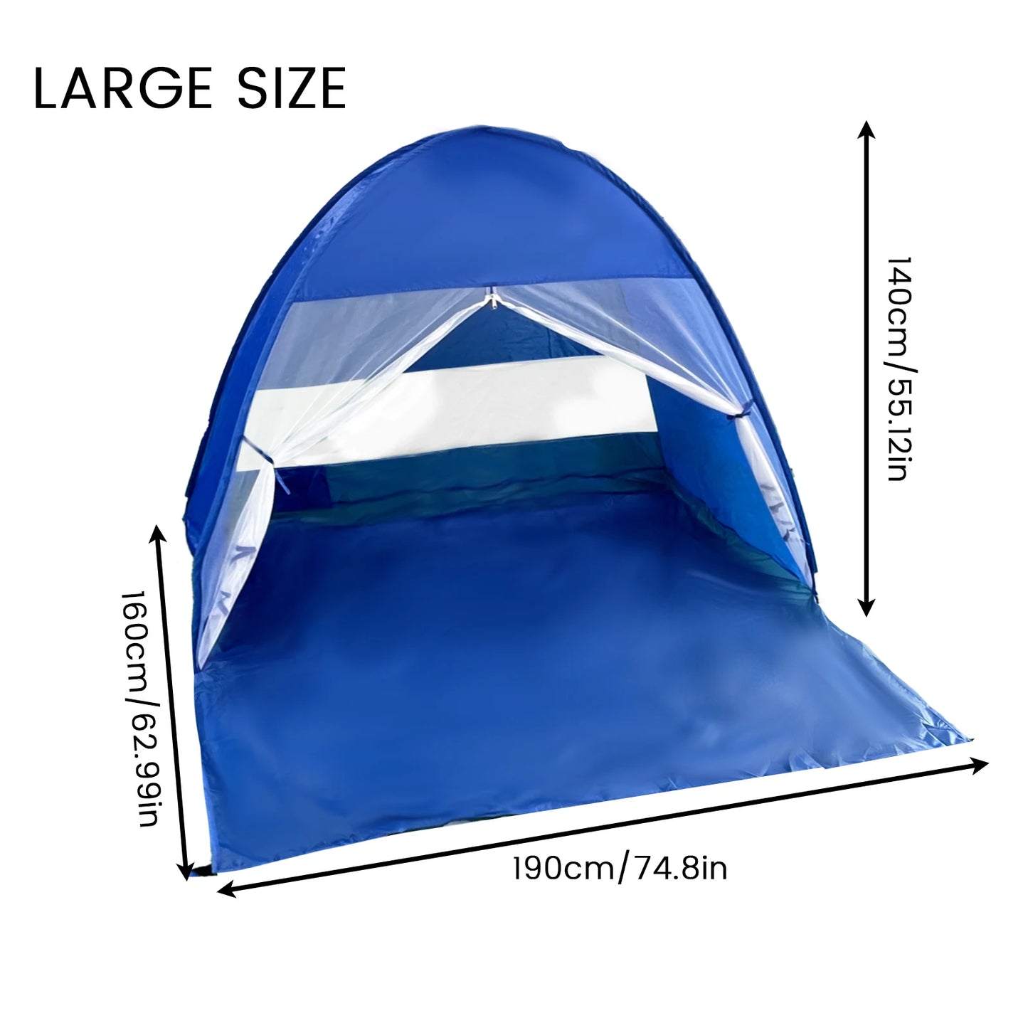 Escape the sun and sand with the Pakicetus Auto Open Beach Tent, your effortless shelter for seaside adventures, perfect for families and solo explorers alike.